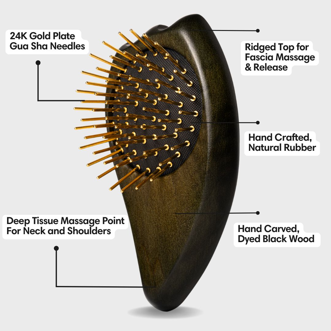 Compact Gua Sha Brush: Ghost-Shaped Massager