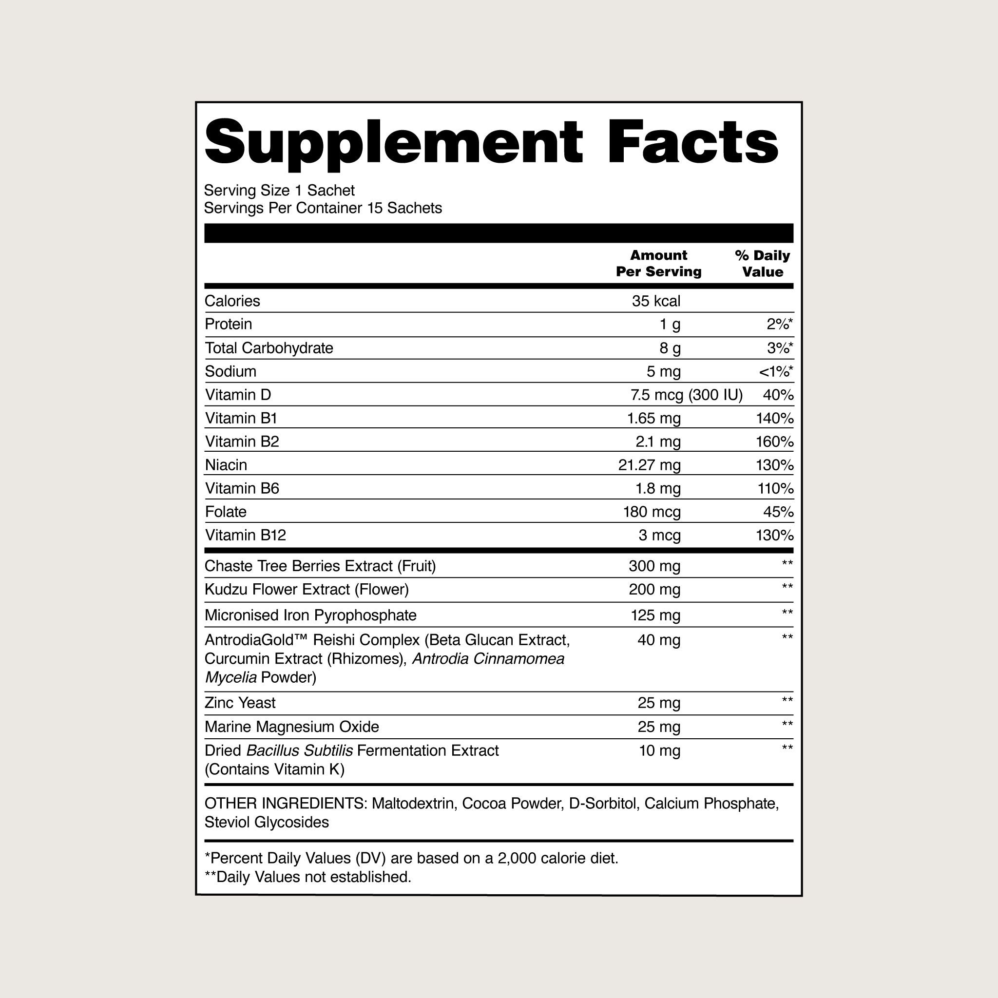 Comfort Cocoa™ Hot Chocolate Supplement