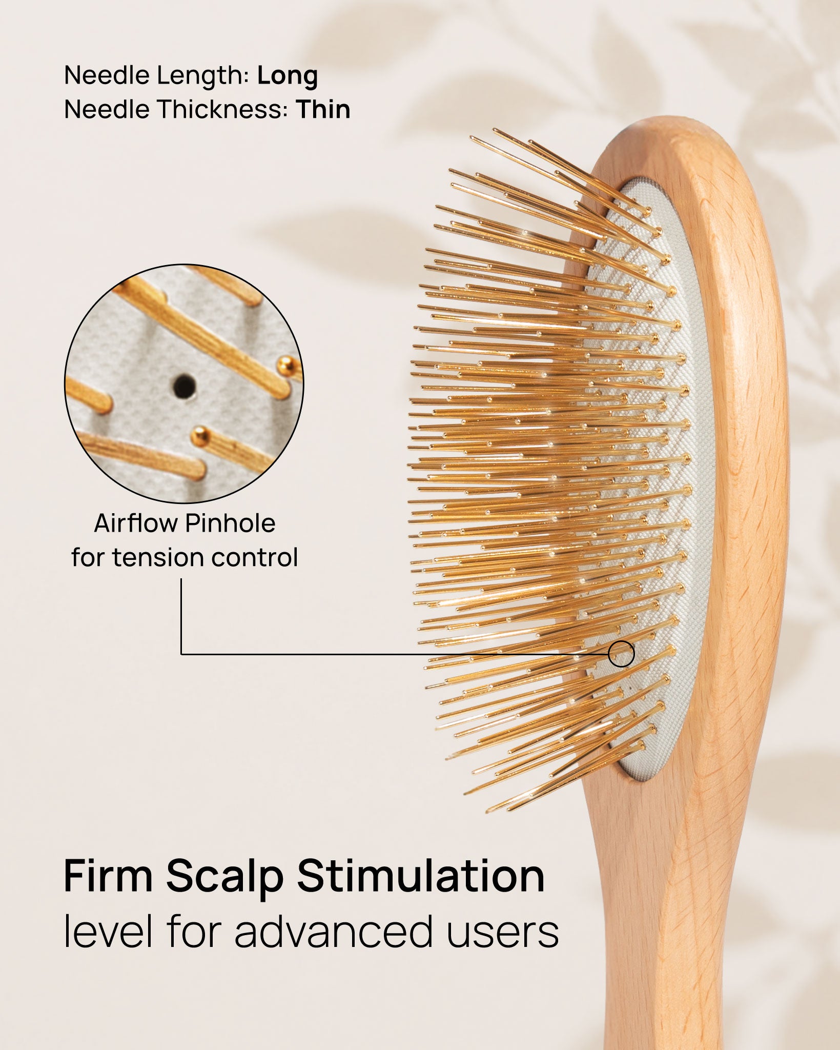 Large Gua Sha Brush: Classic Beechwood