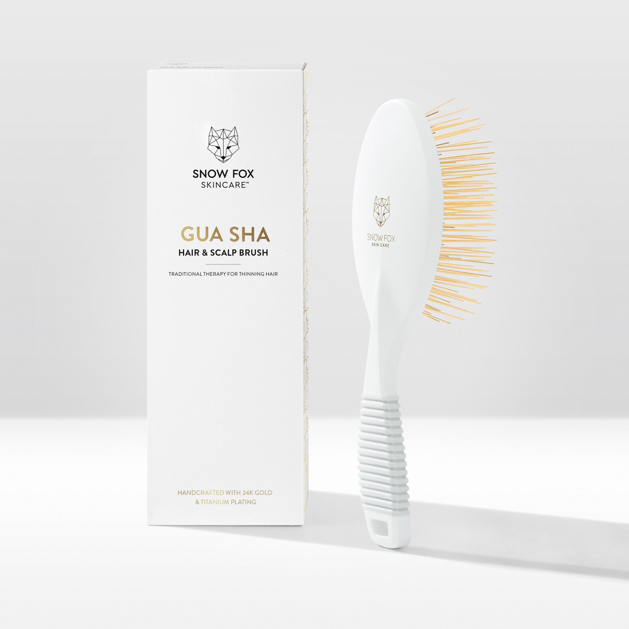 Gua Sha Hair & Scalp Brush – Snow Fox Skincare