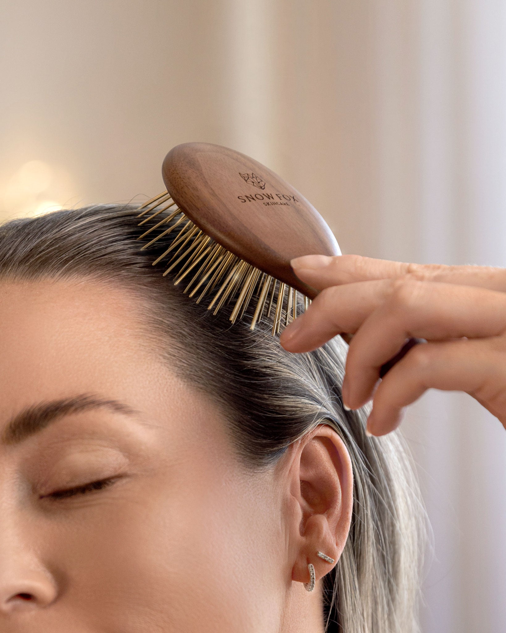 Gua Sha Hair & Scalp Brush: Infrared Edition