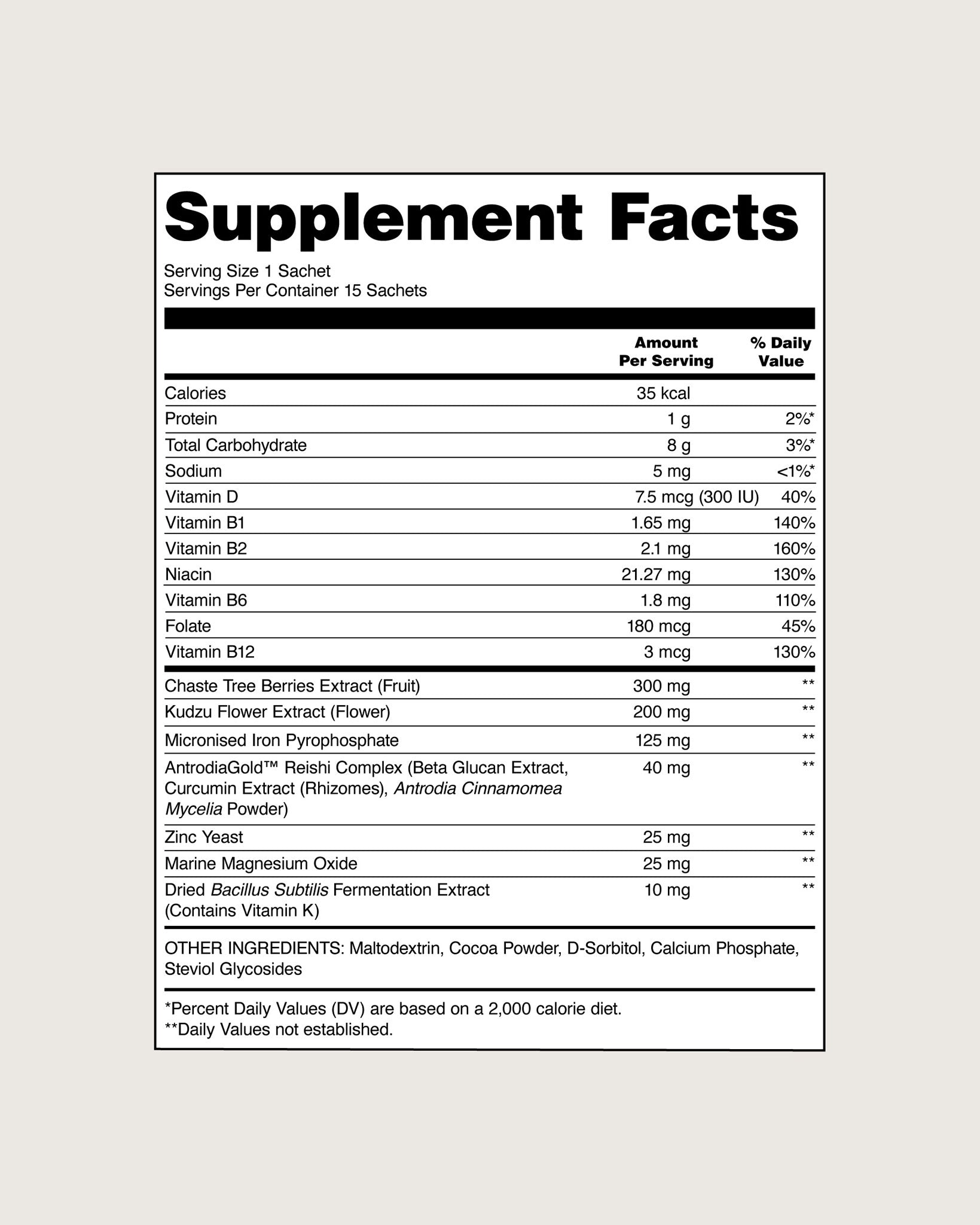 Comfort Cocoa™ Hot Chocolate Supplement
