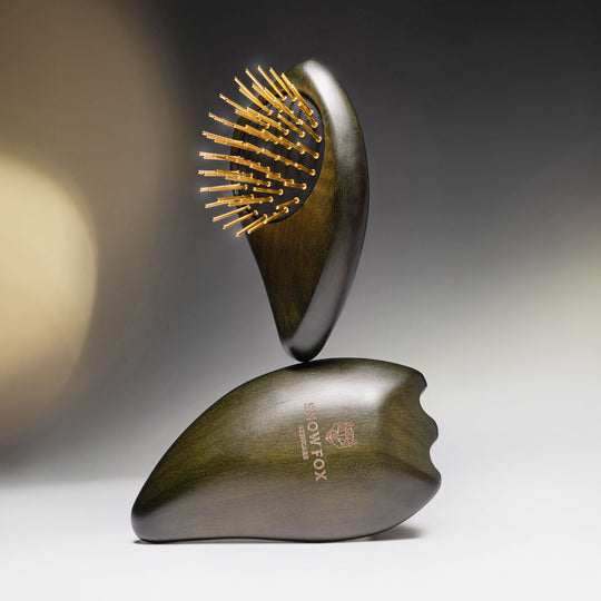 Gua Sha Brush & Massager: Ghost Edition – Snow Fox Skincare