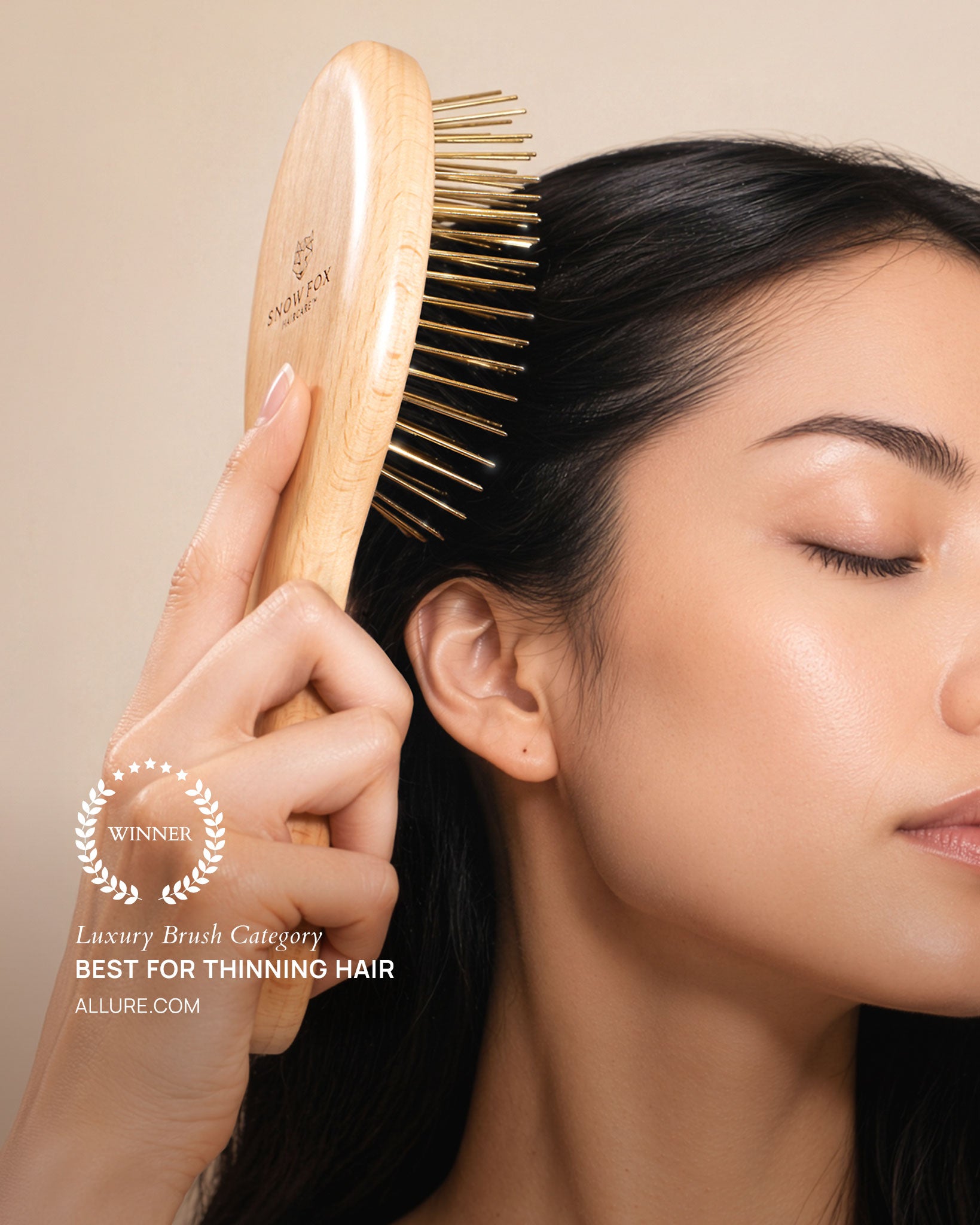 Large Gua Sha Brush: Classic Beechwood
