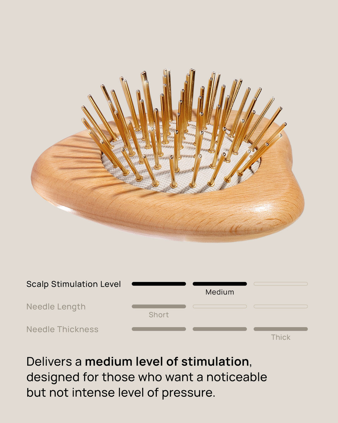 Gua Sha Hair & Scalp Brush: Love Heart Wooden Edition – Snow Fox