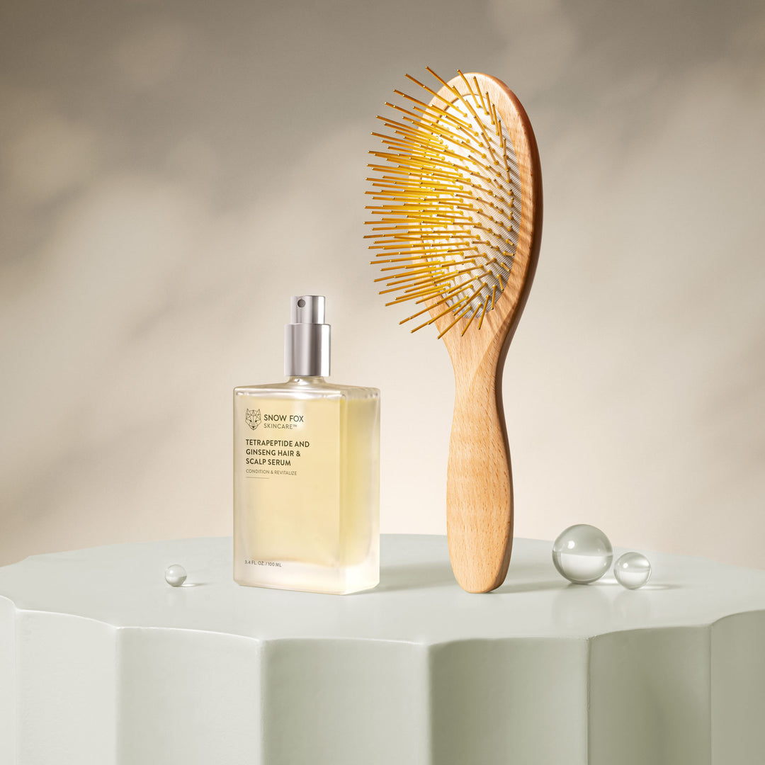 Gua Sha Hair & Scalp Brush: Premium Wooden Edition – Snow