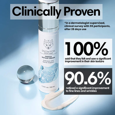 clinically proven dermatologist tested omega repair cream