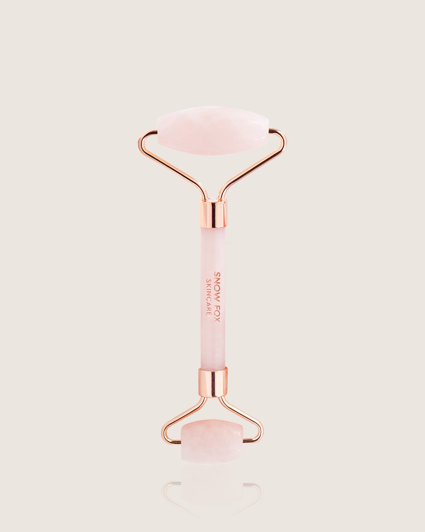 Rose Quartz Facial Roller Snow Fox Skincare Rose Quartz Facial Roller Snow Fox Skincare
