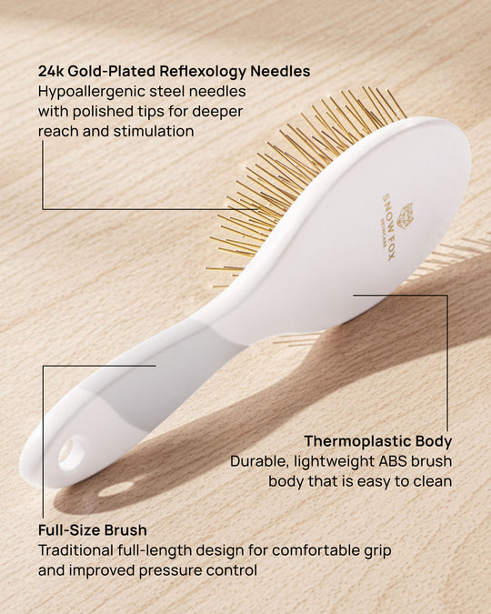 Gua Sha Hair & Scalp Brush – Snow Fox Skincare