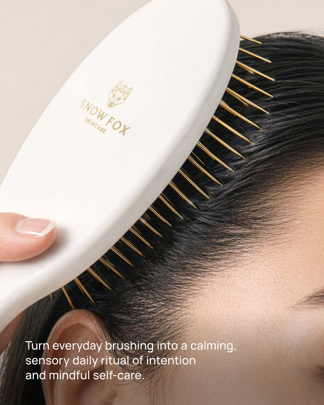 Gua Sha Hair & Scalp Brush – Snow Fox Skincare