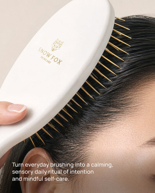 Gua Sha Hair & Scalp Brush – Snow Fox Skincare