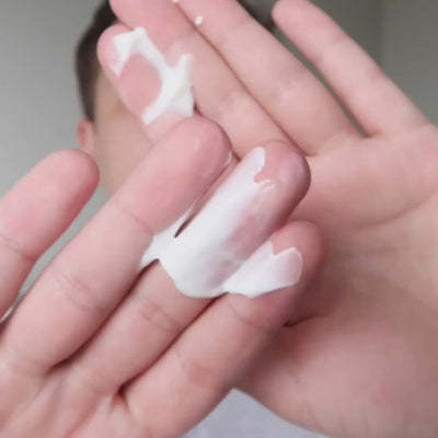 trying the omega repair cream for hydrating and minimizing sensitivity on skin