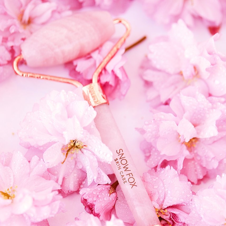 Rose Quartz Facial Roller – Snow Fox Skincare