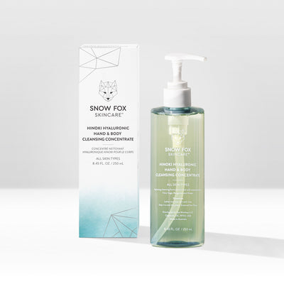 odour minimizing hand and body cleansing concentrate made with Japanese hinoki oil
